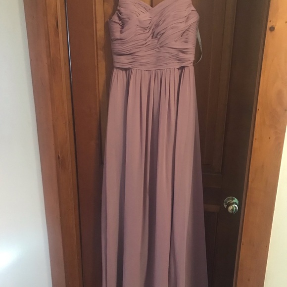 Vintage mauve Azazie Sapheira dress. - Picture 1 of 5